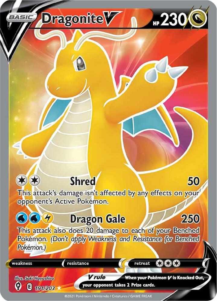 Dragonite V (Full Art) - SWSH07: Evolving Skies (SWSH07)