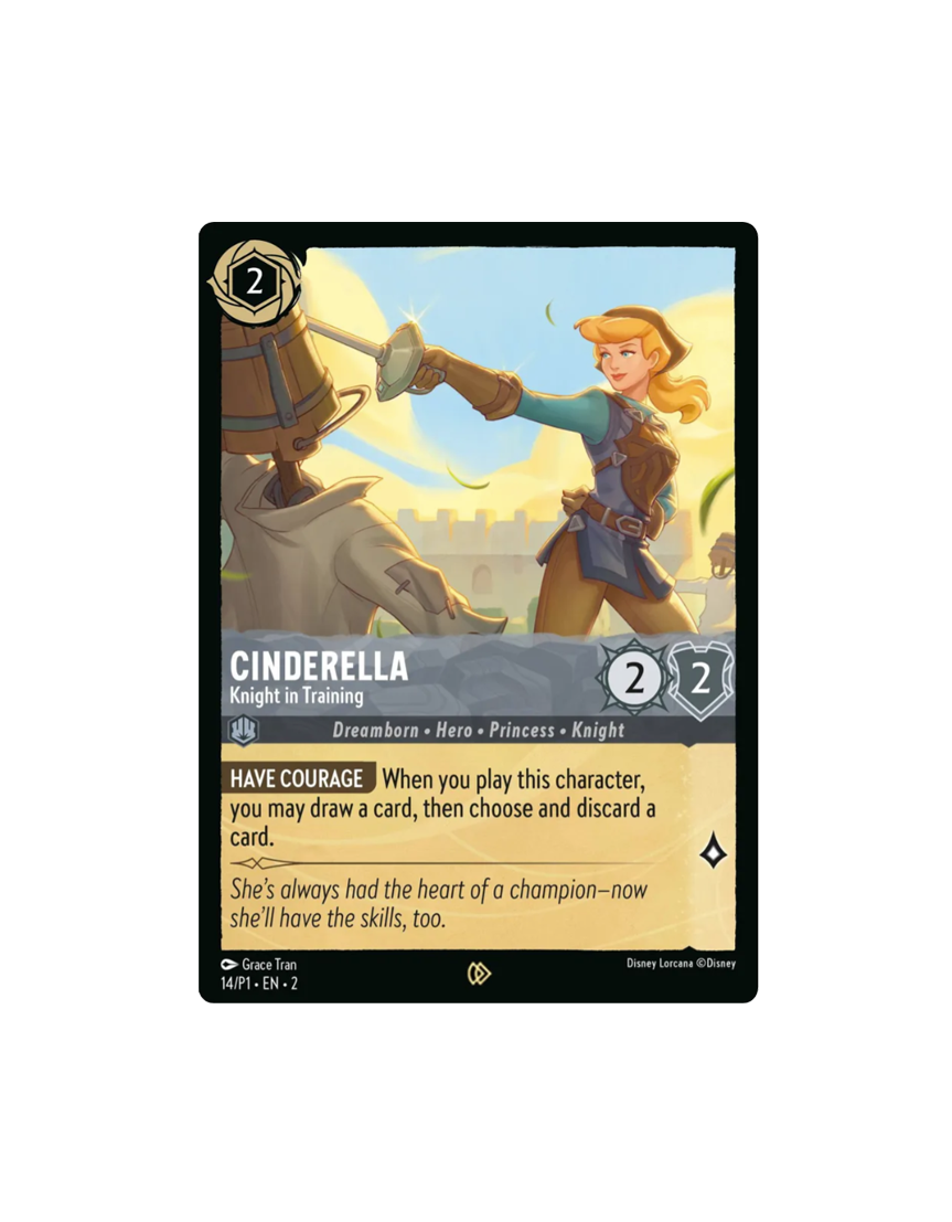 Cinderella - Knight in Training - Disney Lorcana Promo Cards (DLPC)