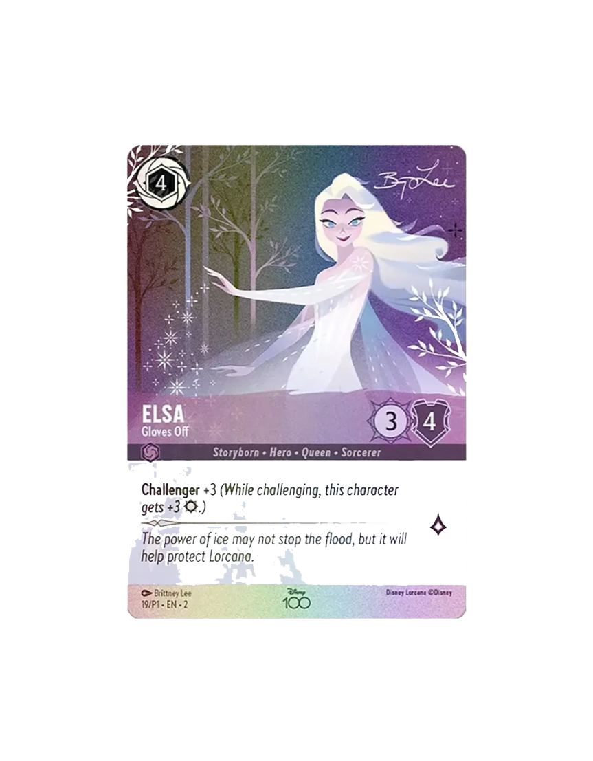 Elsa - Gloves Off (Alternate Art) - Disney100 Promos (D100)