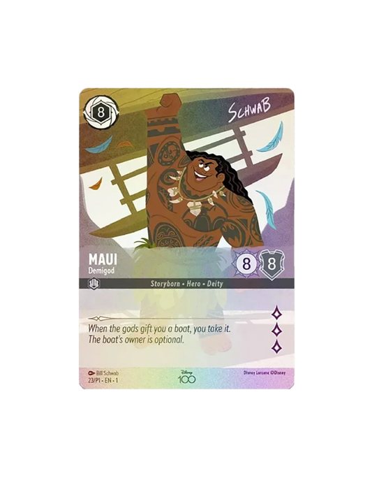 Maui - Demigod (Alternate Art) - Disney100 Promos (D100)