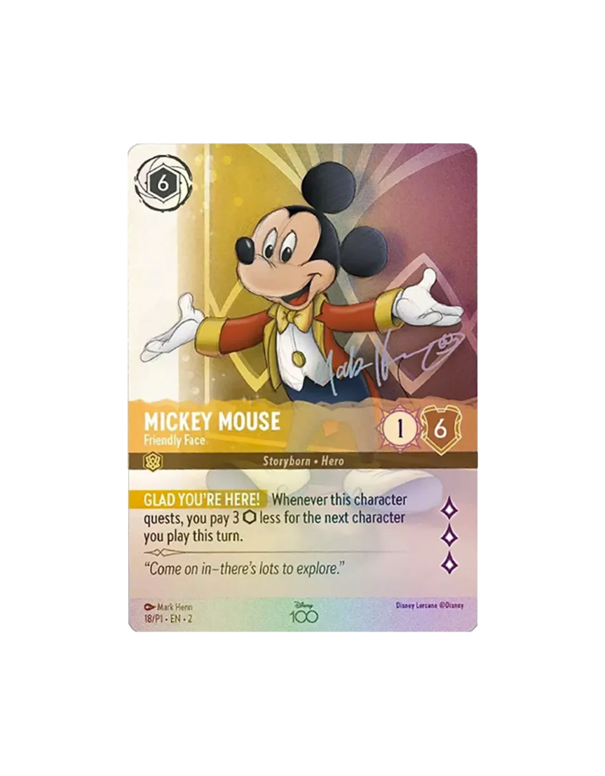 Mickey Mouse - Friendly Face (Alternate Art) - Disney100 Promos (D100)