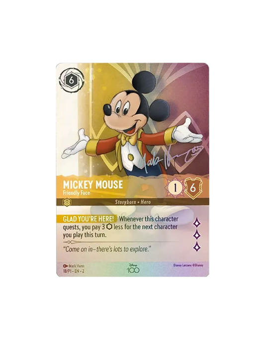 Mickey Mouse - Friendly Face (Alternate Art) - Disney100 Promos (D100)