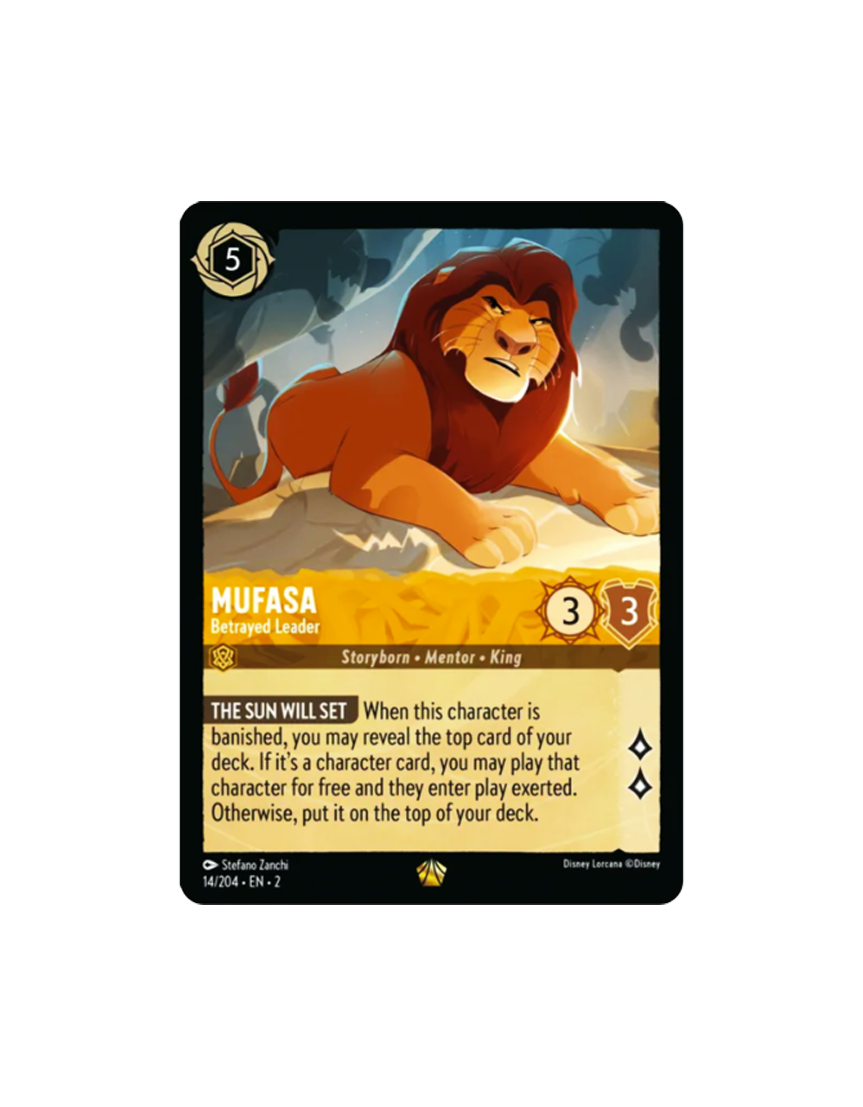 Mufasa - Betrayed Leader - Rise of the Floodborn - Lorcana