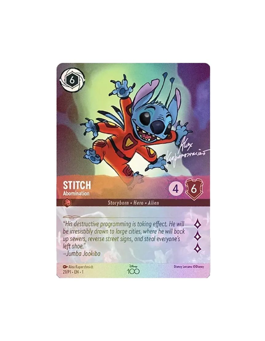 Stitch - Abomination (Alternate Art) - Disney100 Promos (D100)