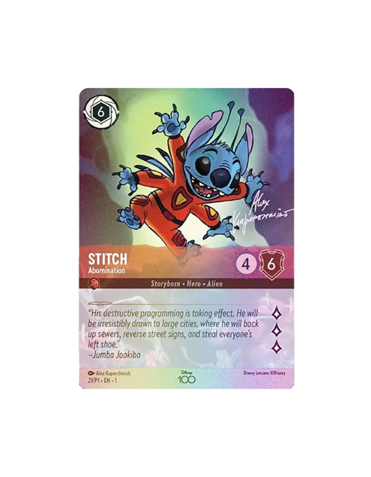 Stitch - Abomination (Alternate Art) - Disney100 Promos (D100)