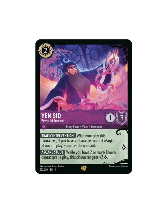 Yen Sid - Powerful Sorcerer (223/204) - Illumineer's Quest: Deep Trouble (Q1) Foil